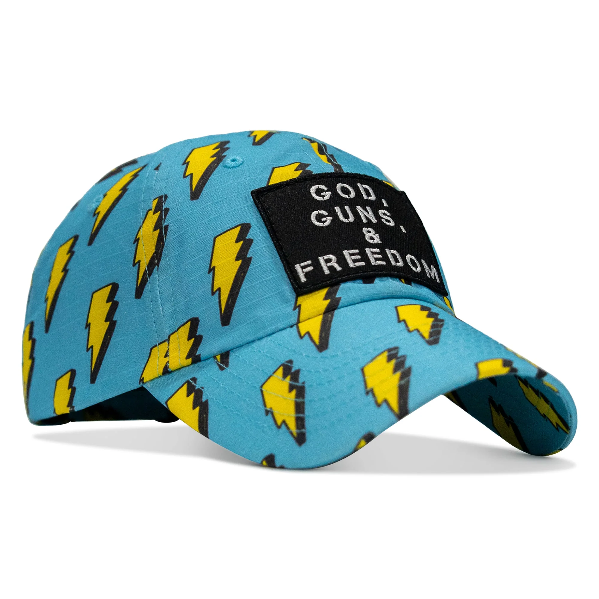 Ripstop God, Guns and Freedom Lifestyle Patch Low Profile Hat - Image 9