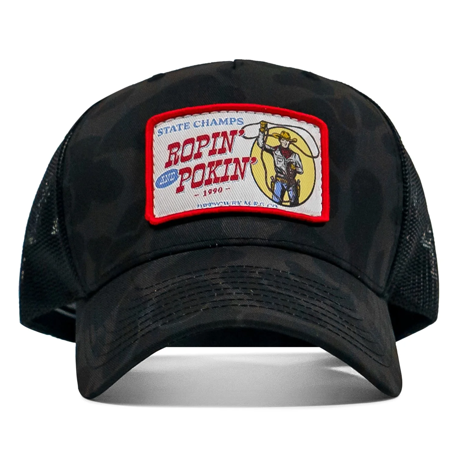 Ropin' and Pokin' Dirty Cowboys Patch SnapBack Hat - Image 5