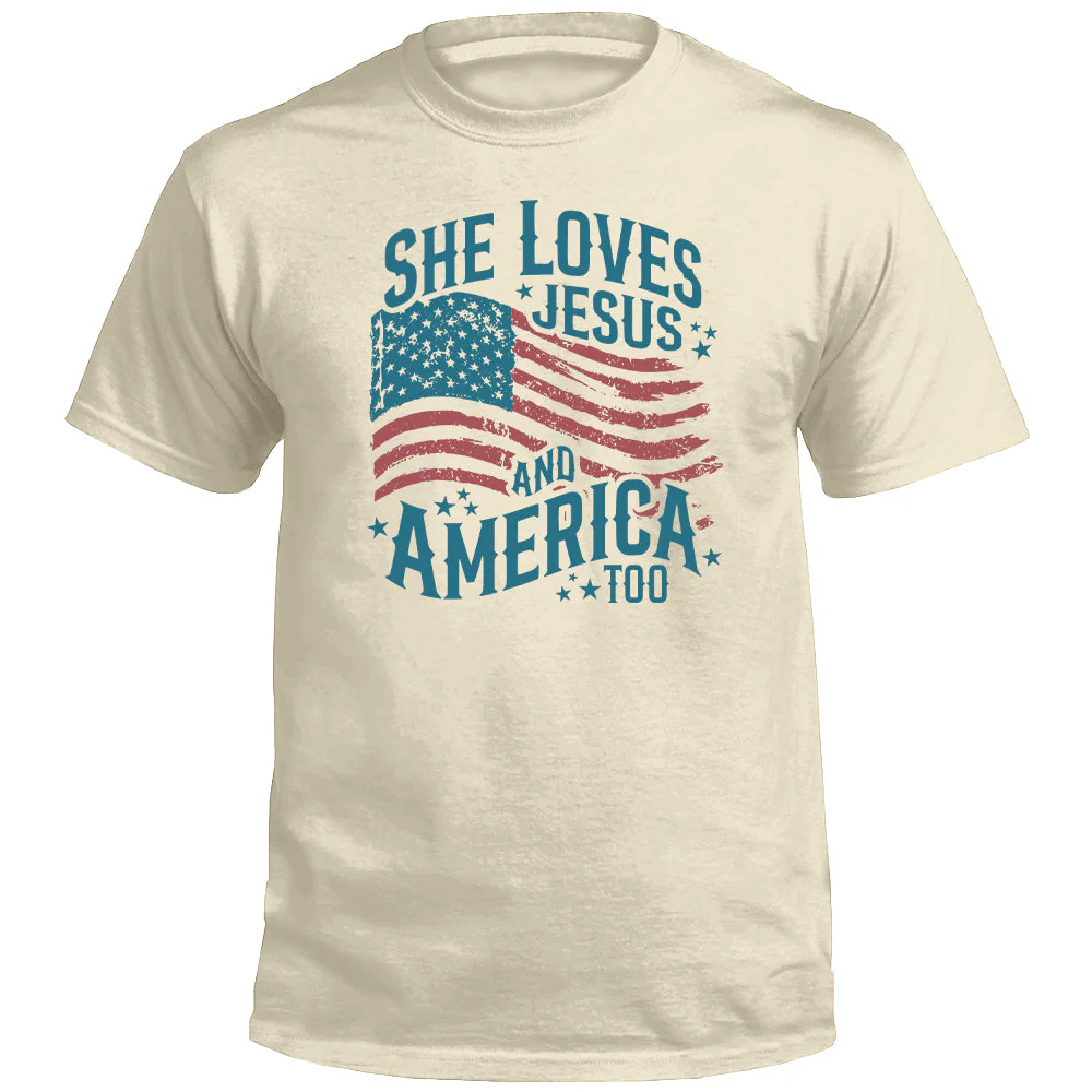 She Loves Jesus And America Too (Front) - Image 2