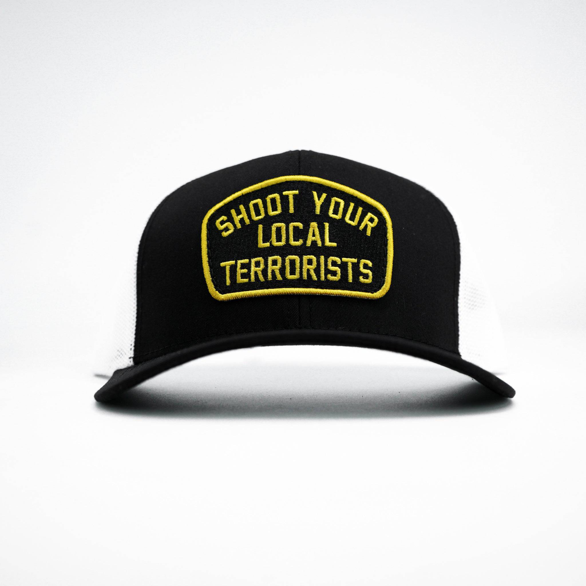 Shoot Your Local Terrorists Patch Snapback Hat - Image 10