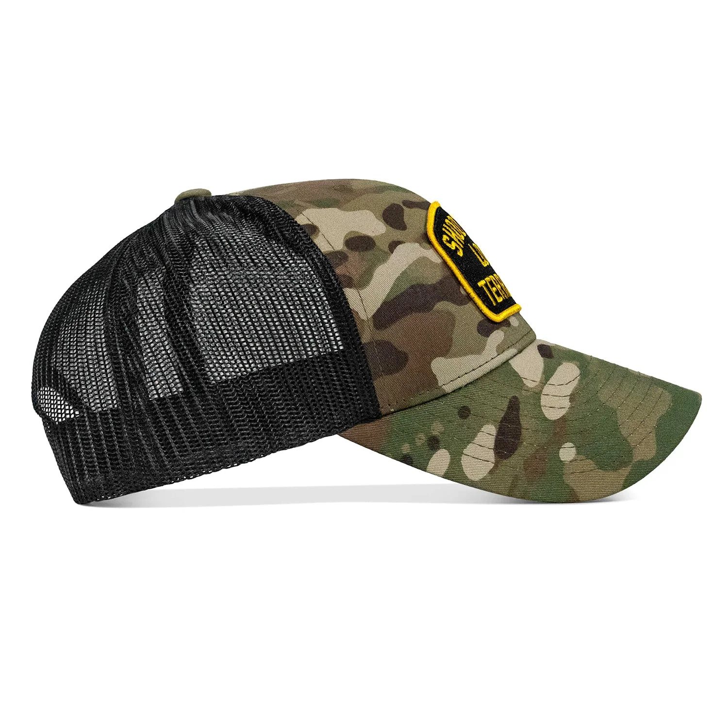 Shoot Your Local Terrorists Patch Snapback Hat - Image 14