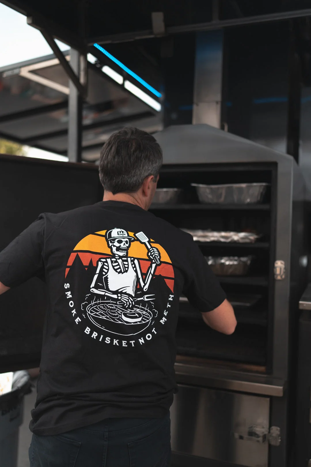 Smoke Brisket Not Meth Tee - Image 3