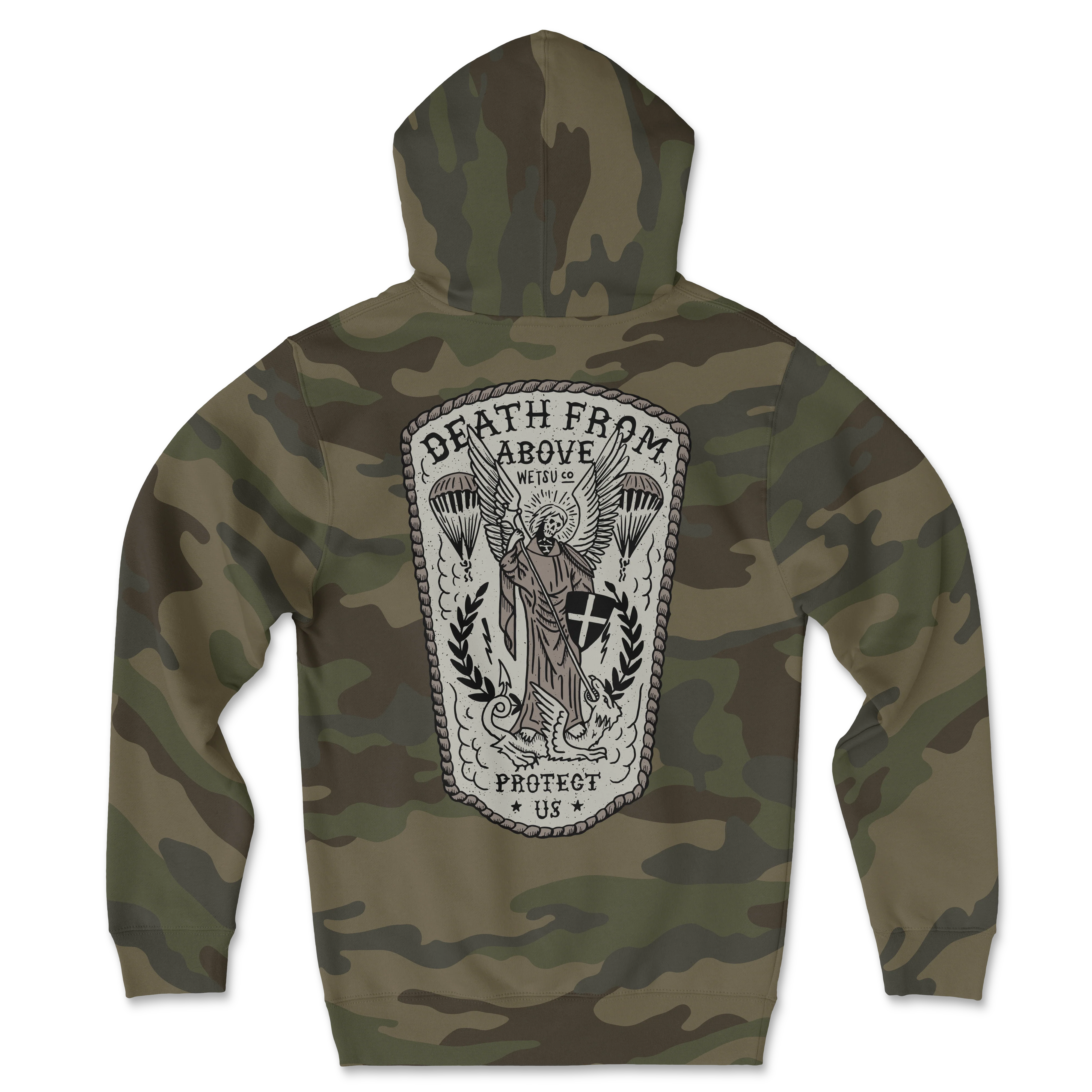 St. Michael Camo Hoodie - Image 2