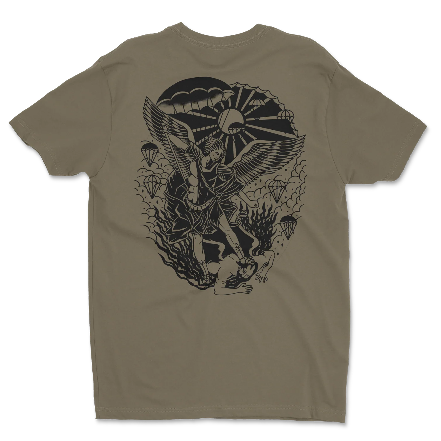 St. Michael Traditional Shirt Military Green - Image 5