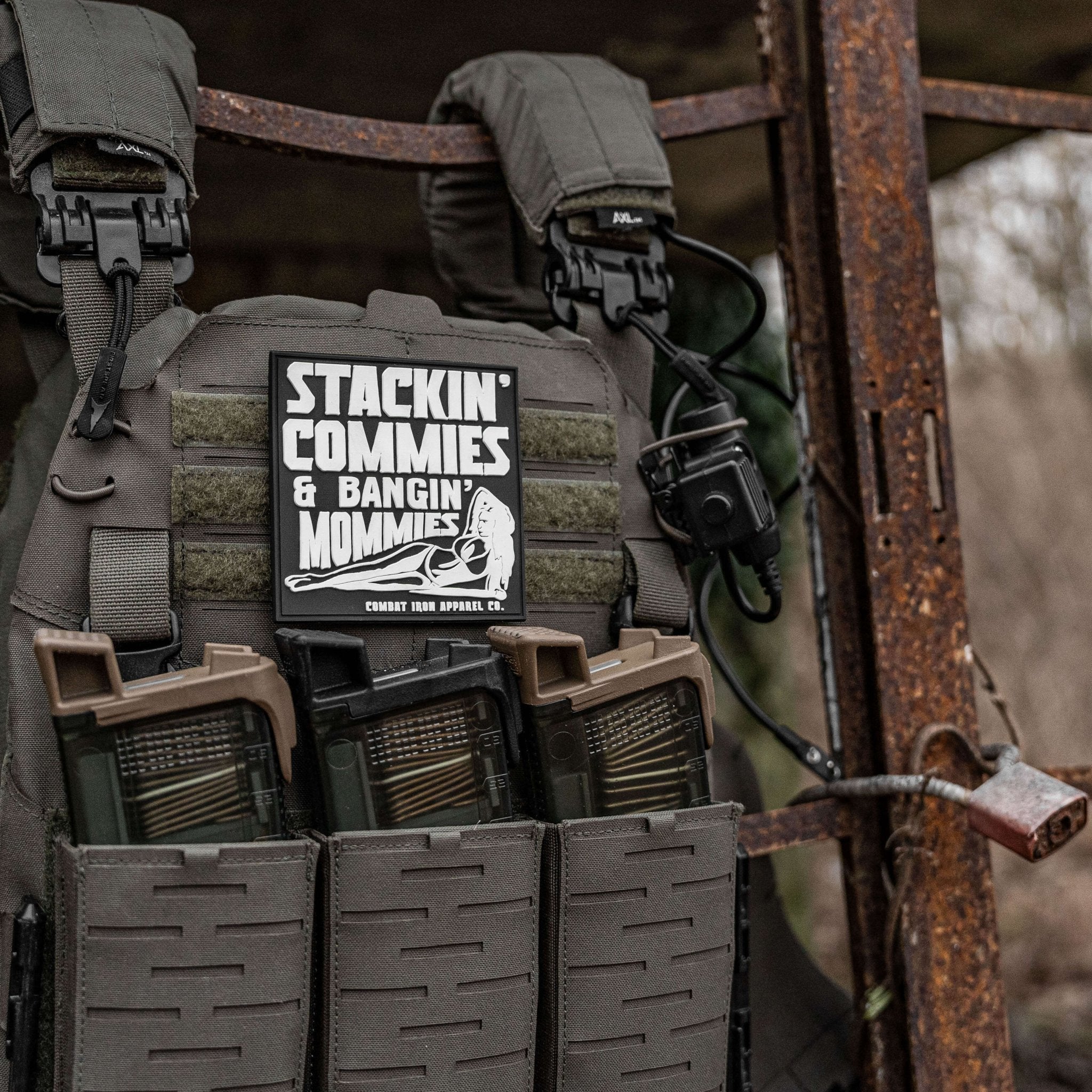 Stackin' Commies & Bangin' Mommies PVC Patch - Image 2