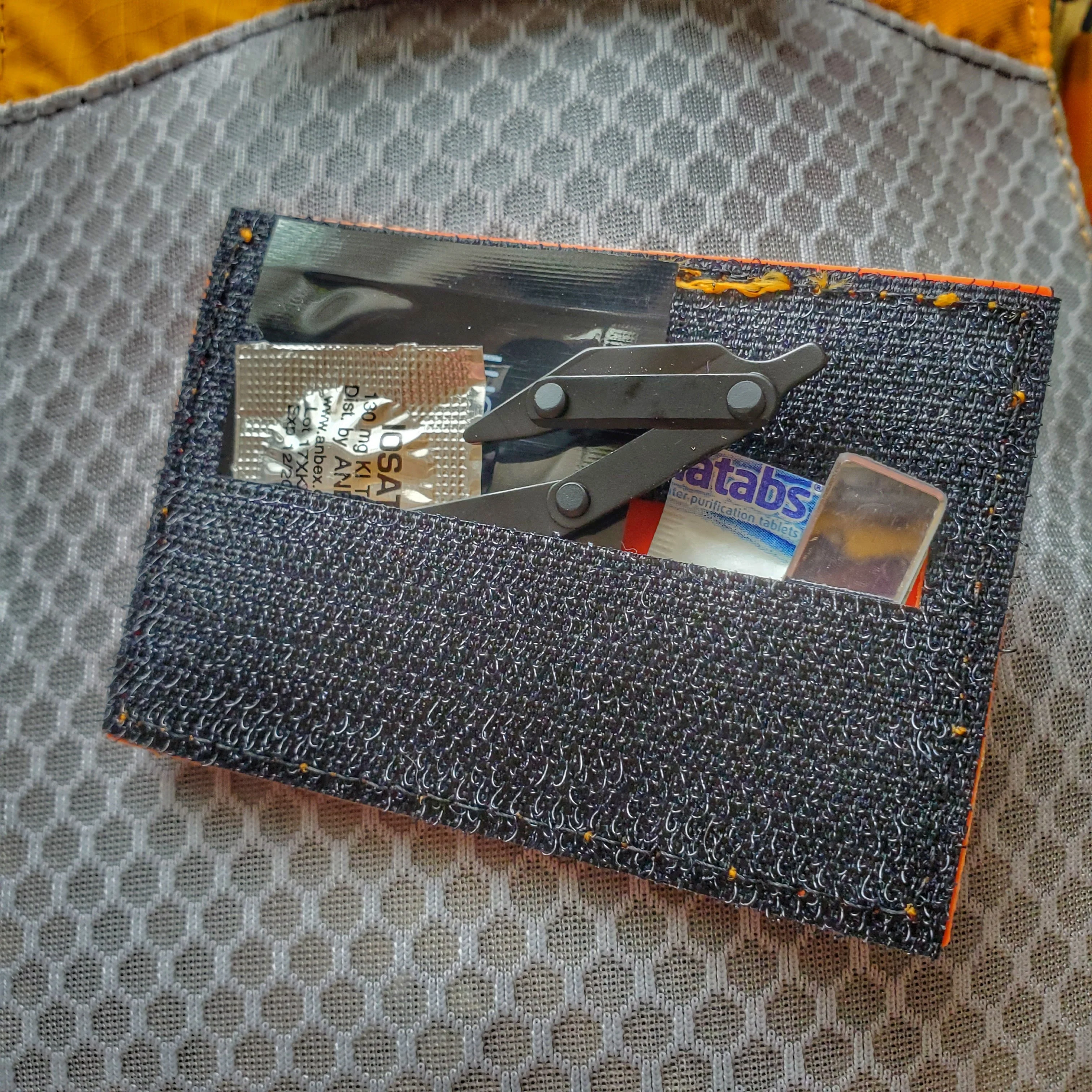Storage Pocket Patch: Emergency Comms with Radio Frequency/Channel and Telephone Contact Numbers, ICE Card - Image 2