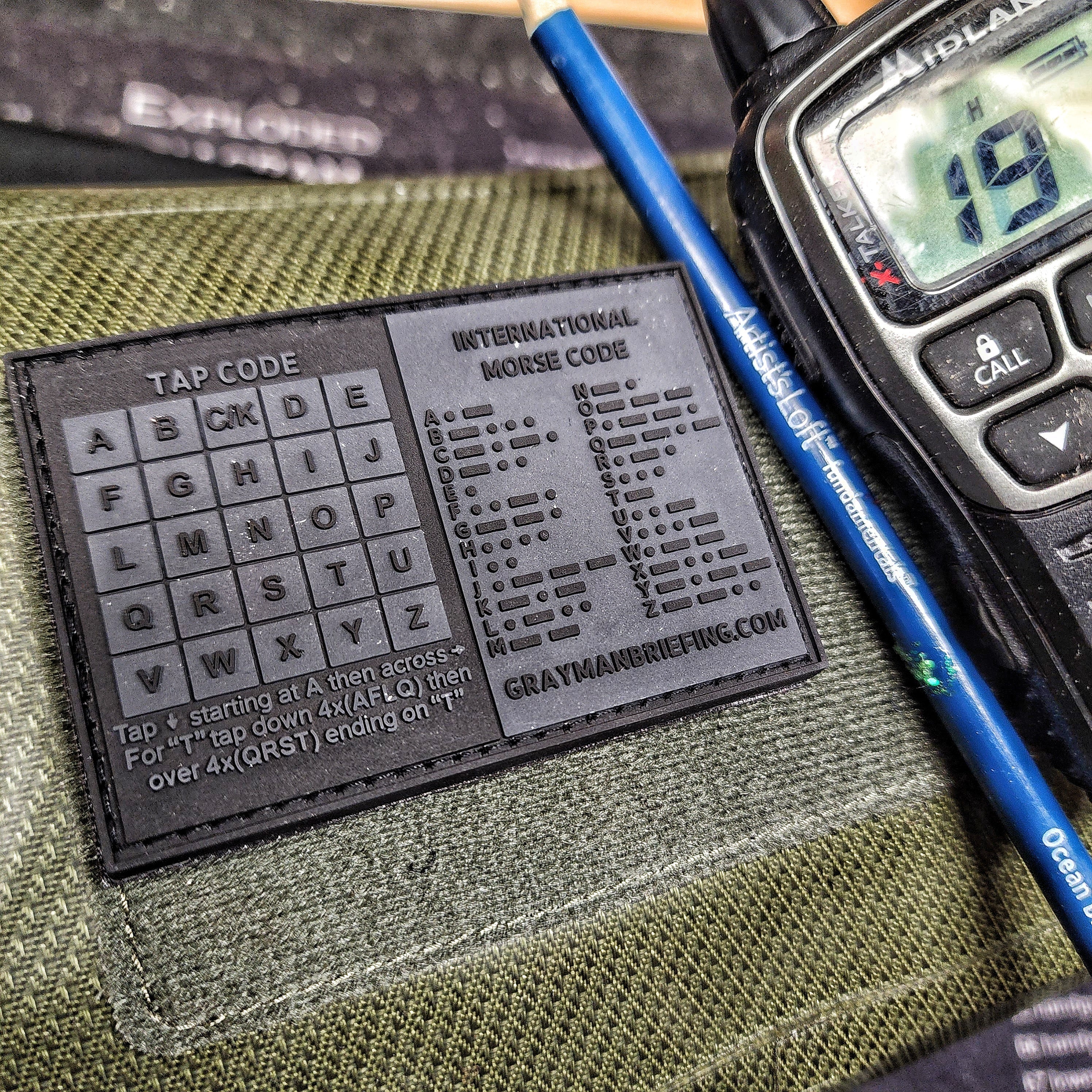 Storage Pocket Patch: Morse and Tap Code - Image 14