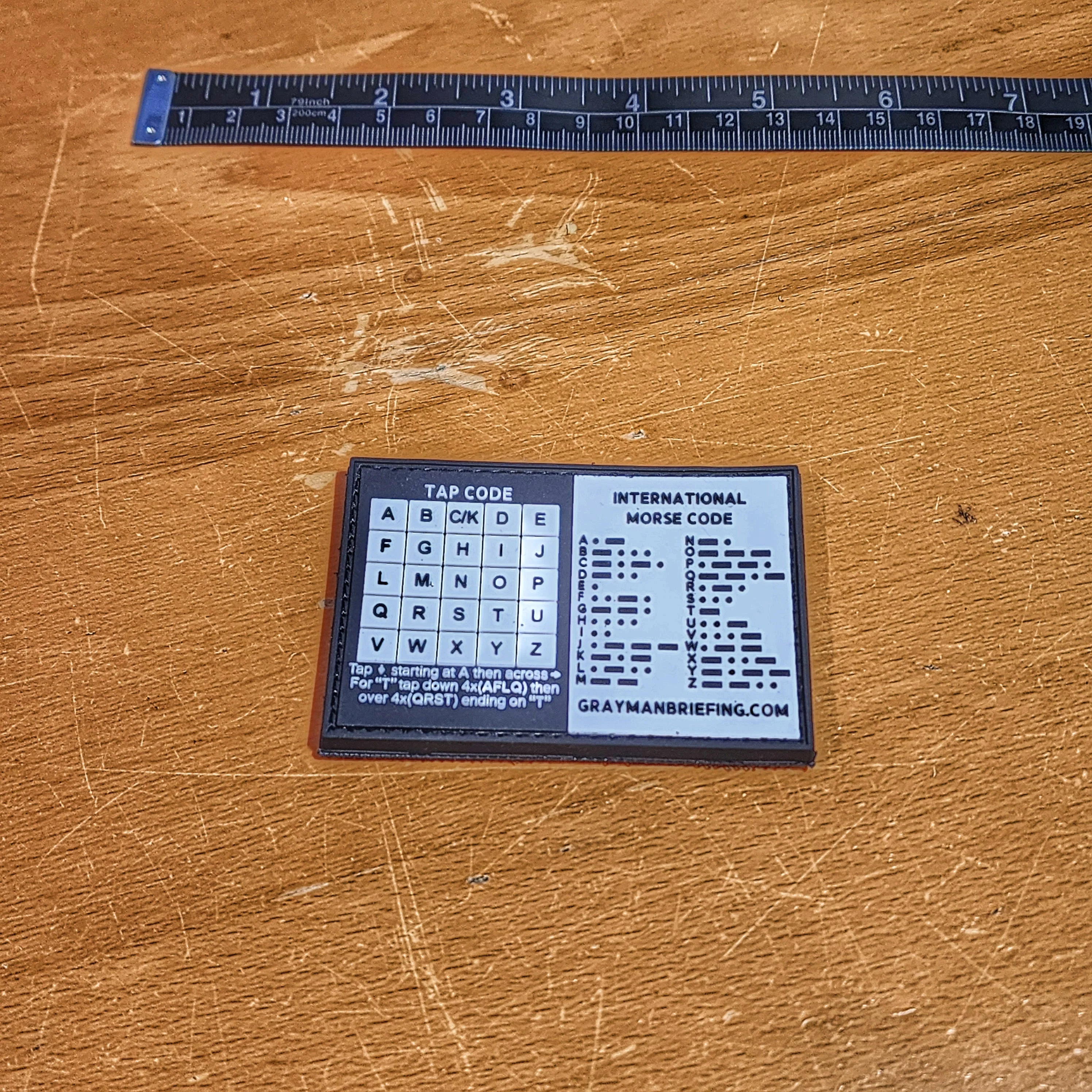Storage Pocket Patch: Morse and Tap Code - Image 17