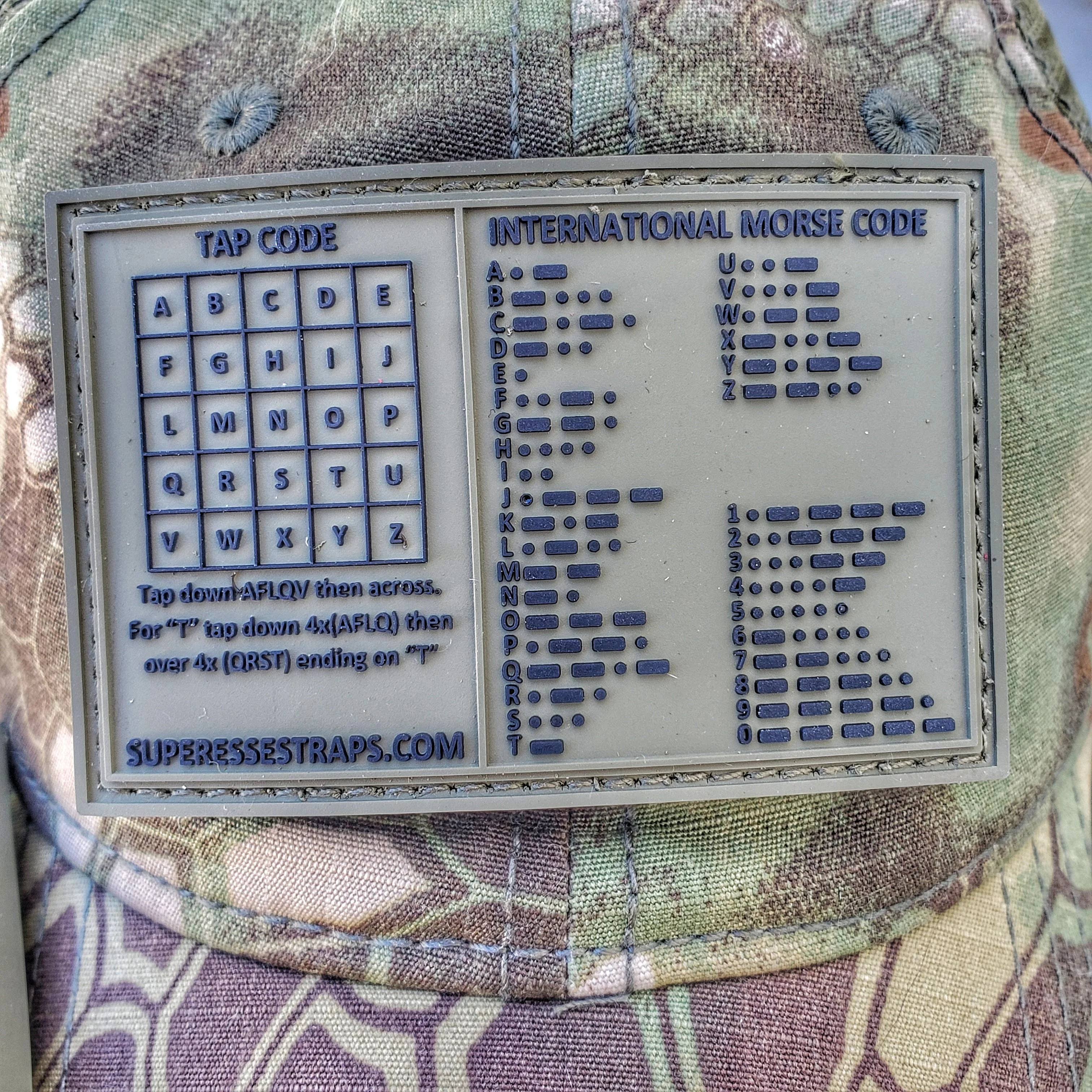 Storage Pocket Patch: Morse and Tap Code - Image 5