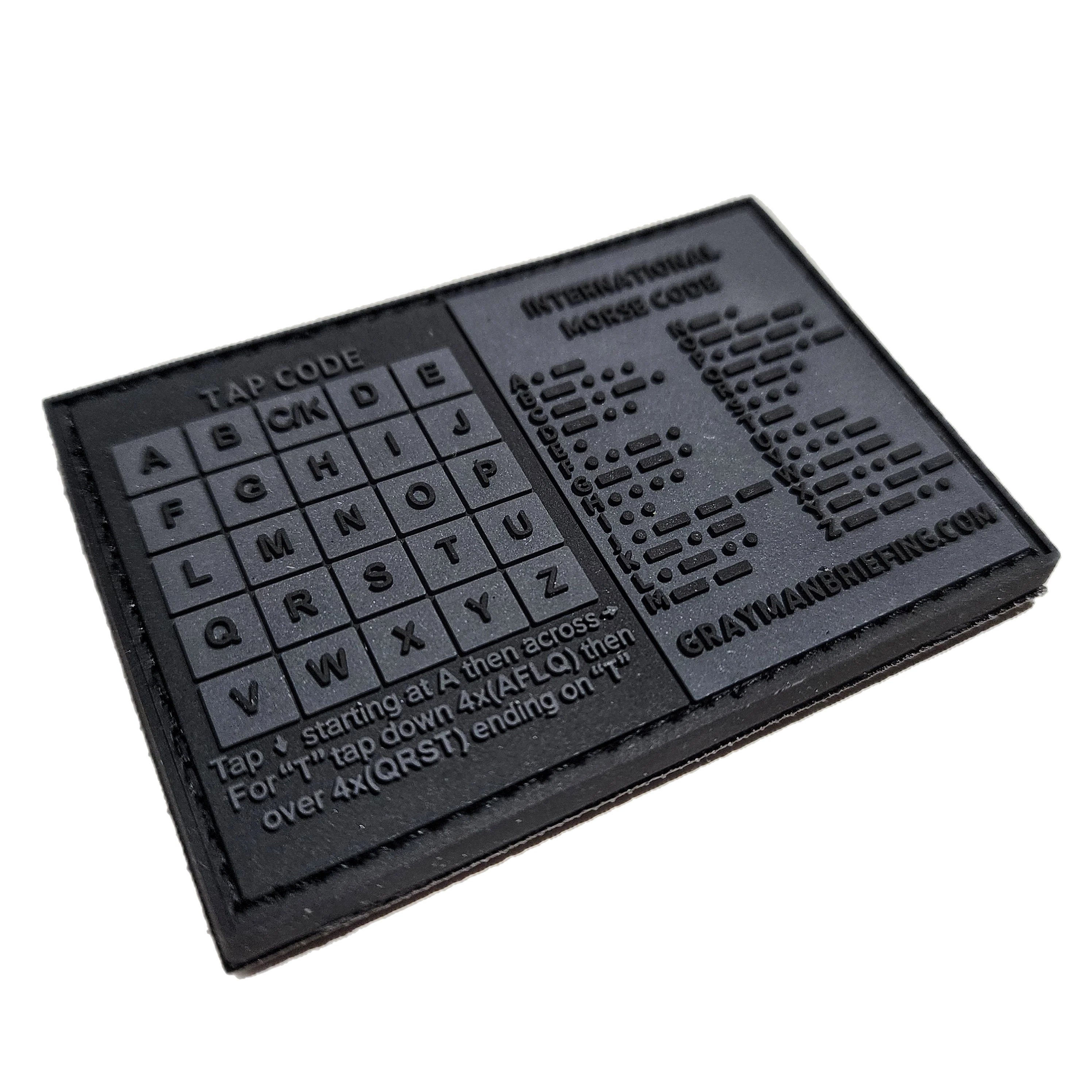Storage Pocket Patch: Morse and Tap Code - Image 7