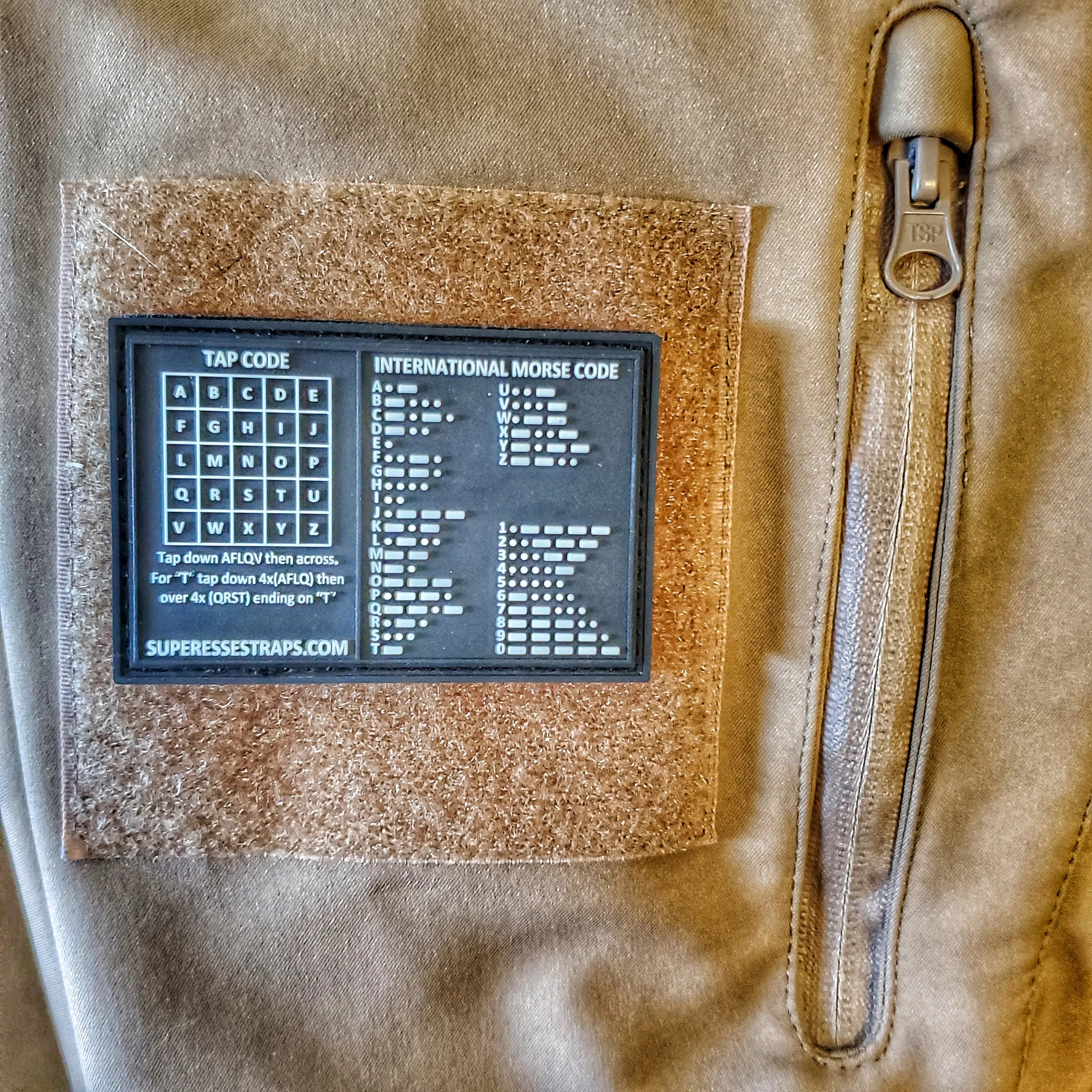 Storage Pocket Patch: Morse and Tap Code - Image 9