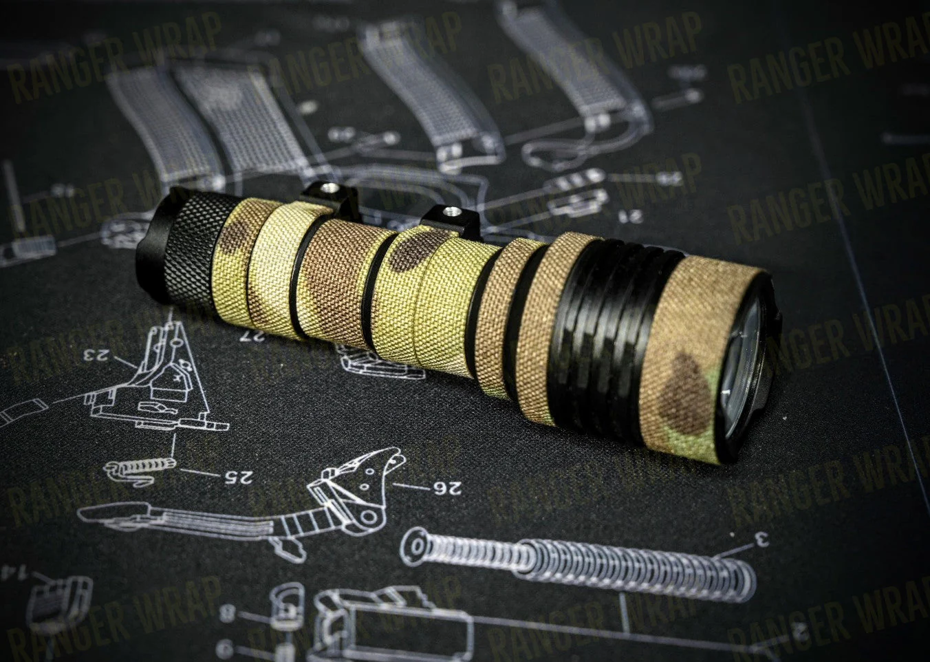 Streamlight Rail Mount 1 & 2 - Weapon Light Wrap in Cordura Fabric - Image 5