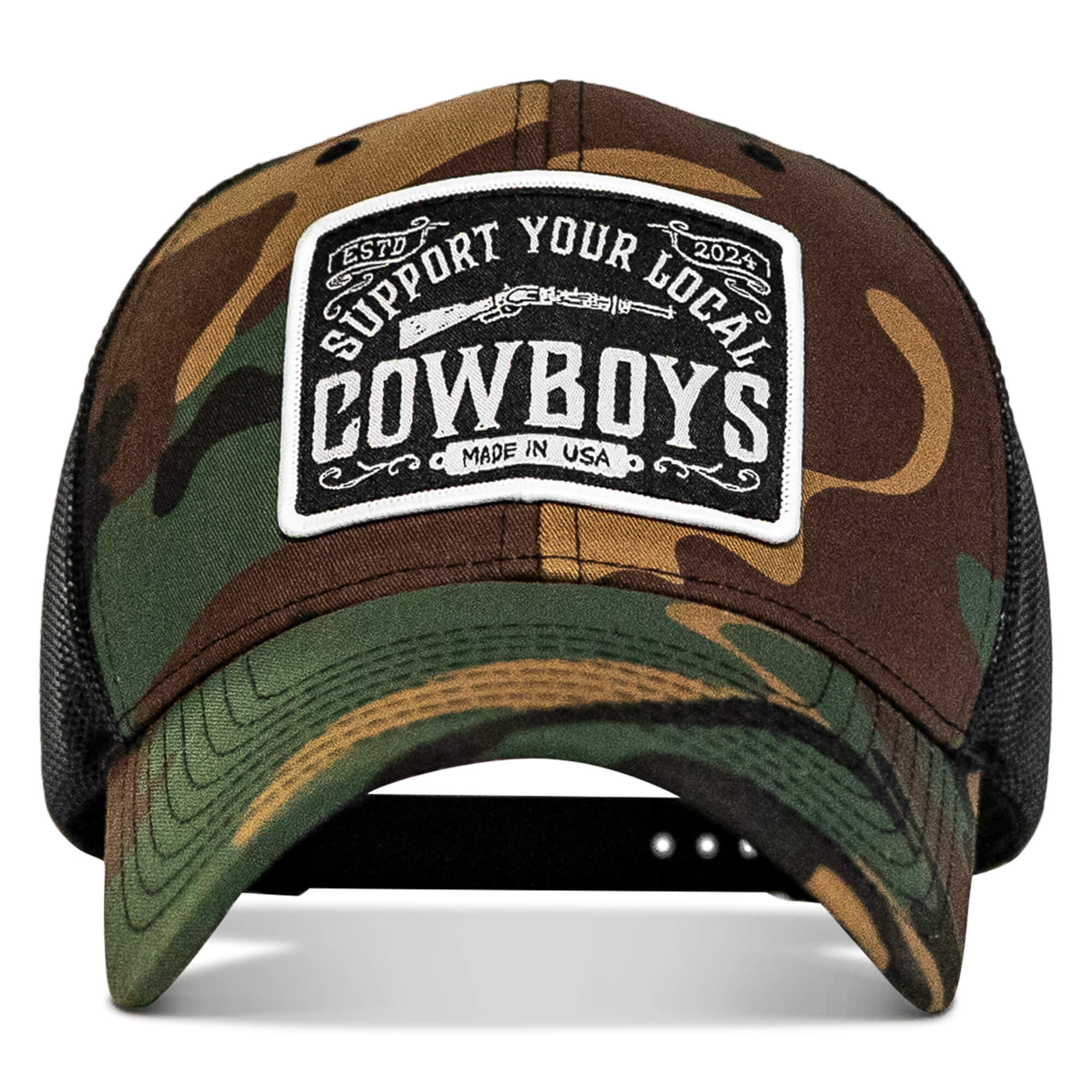Support Your Local Cowboys Patch Snapback Hat - Image 37