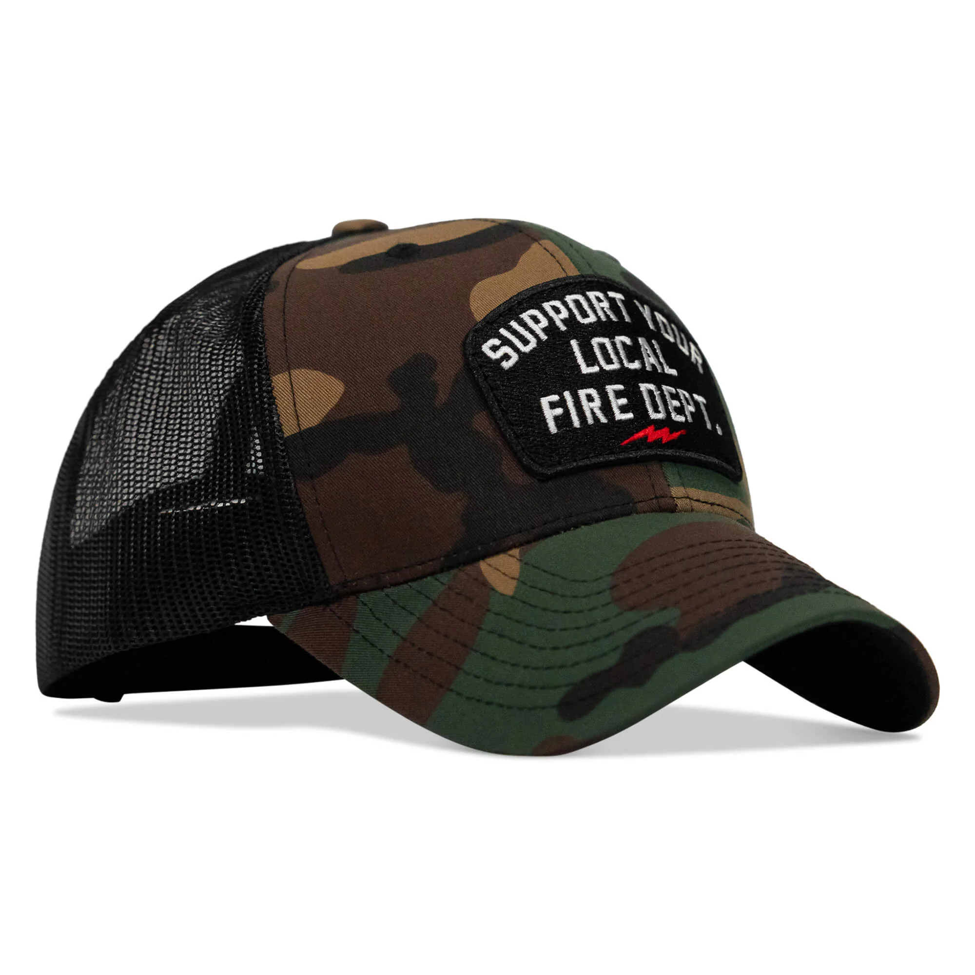 Support Your Local Fire Dept. Patch Snapback Hat - Image 22