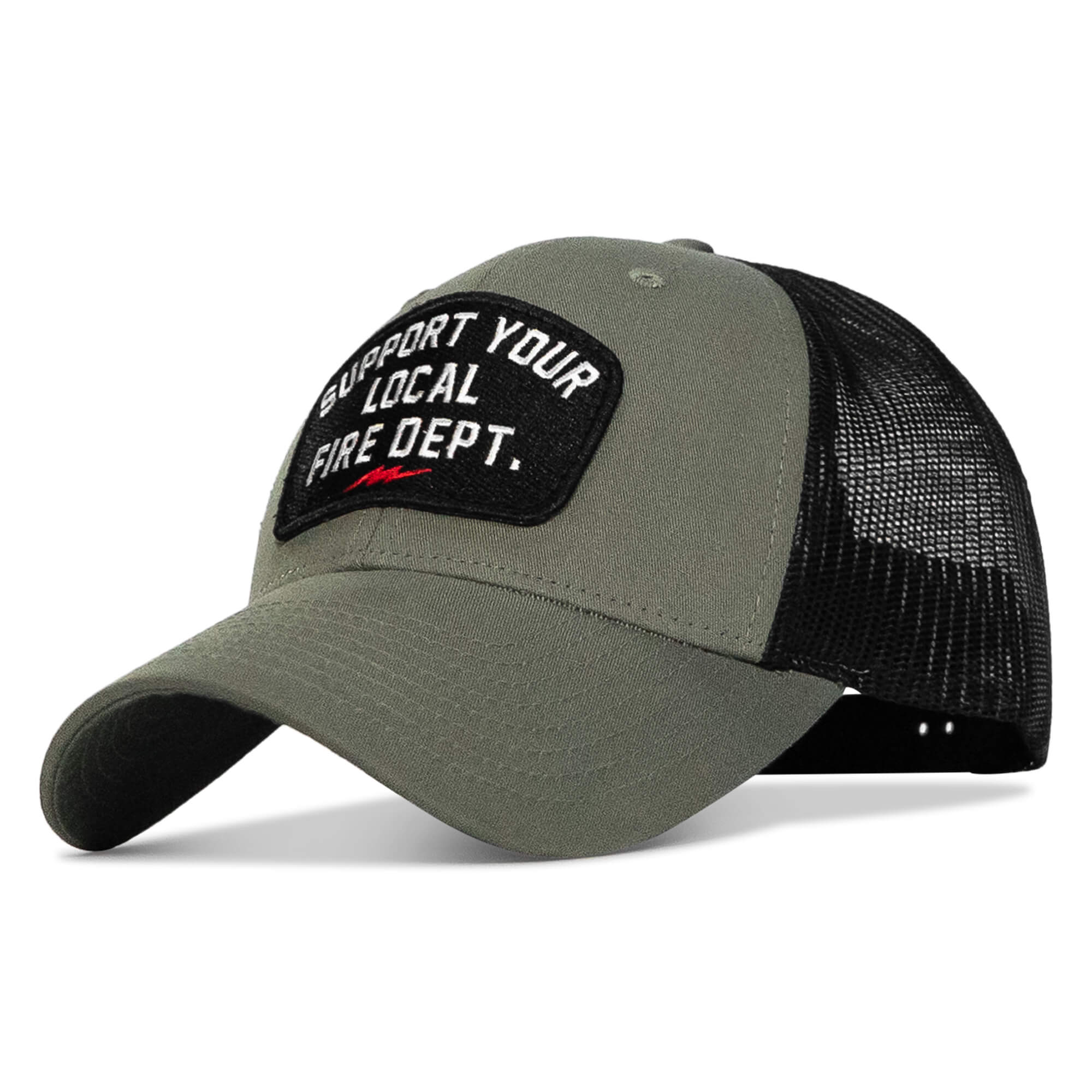 Support Your Local Fire Dept. Patch Snapback Hat - Image 9