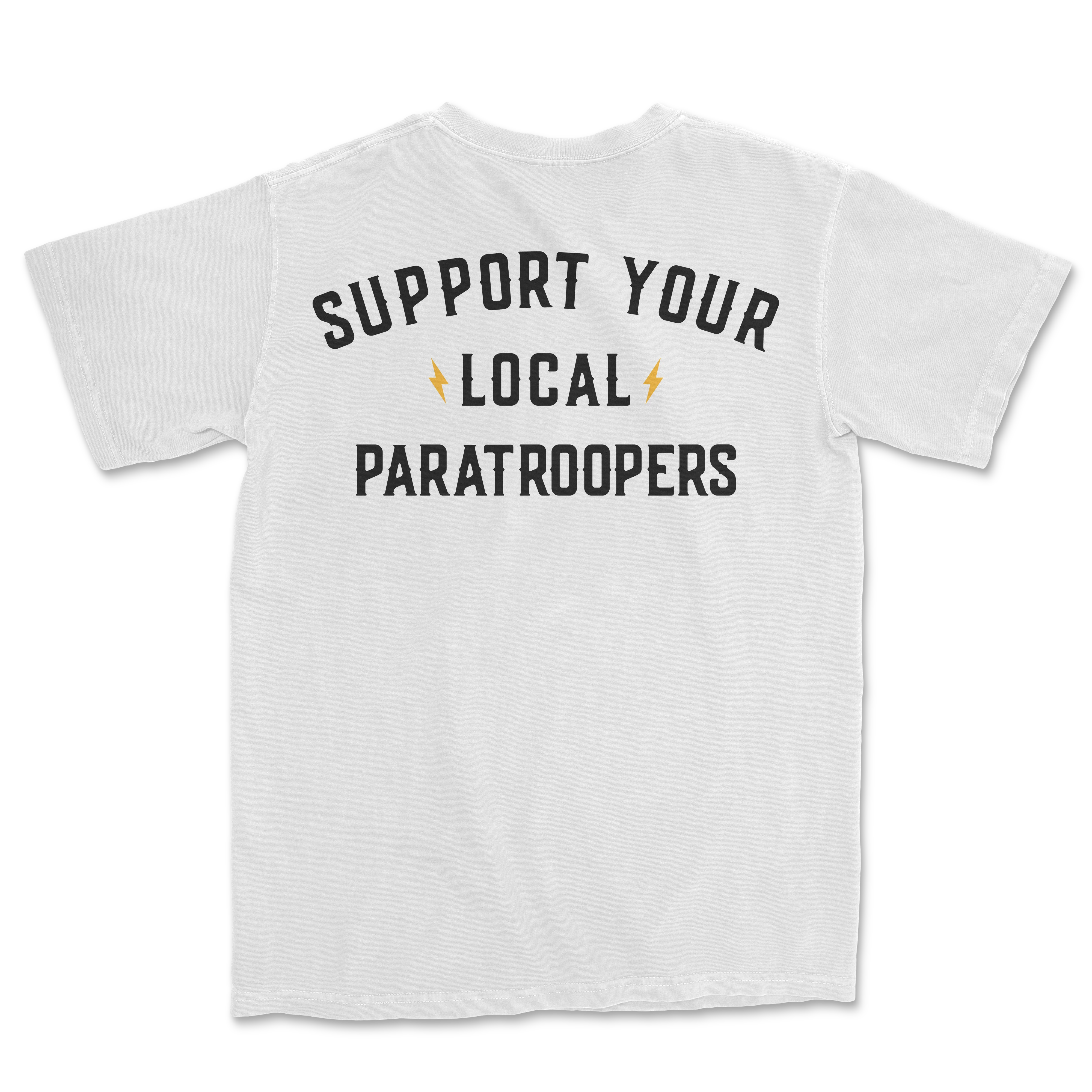 Support Your Local Paratroopers Heavyweight Shirt - Image 2