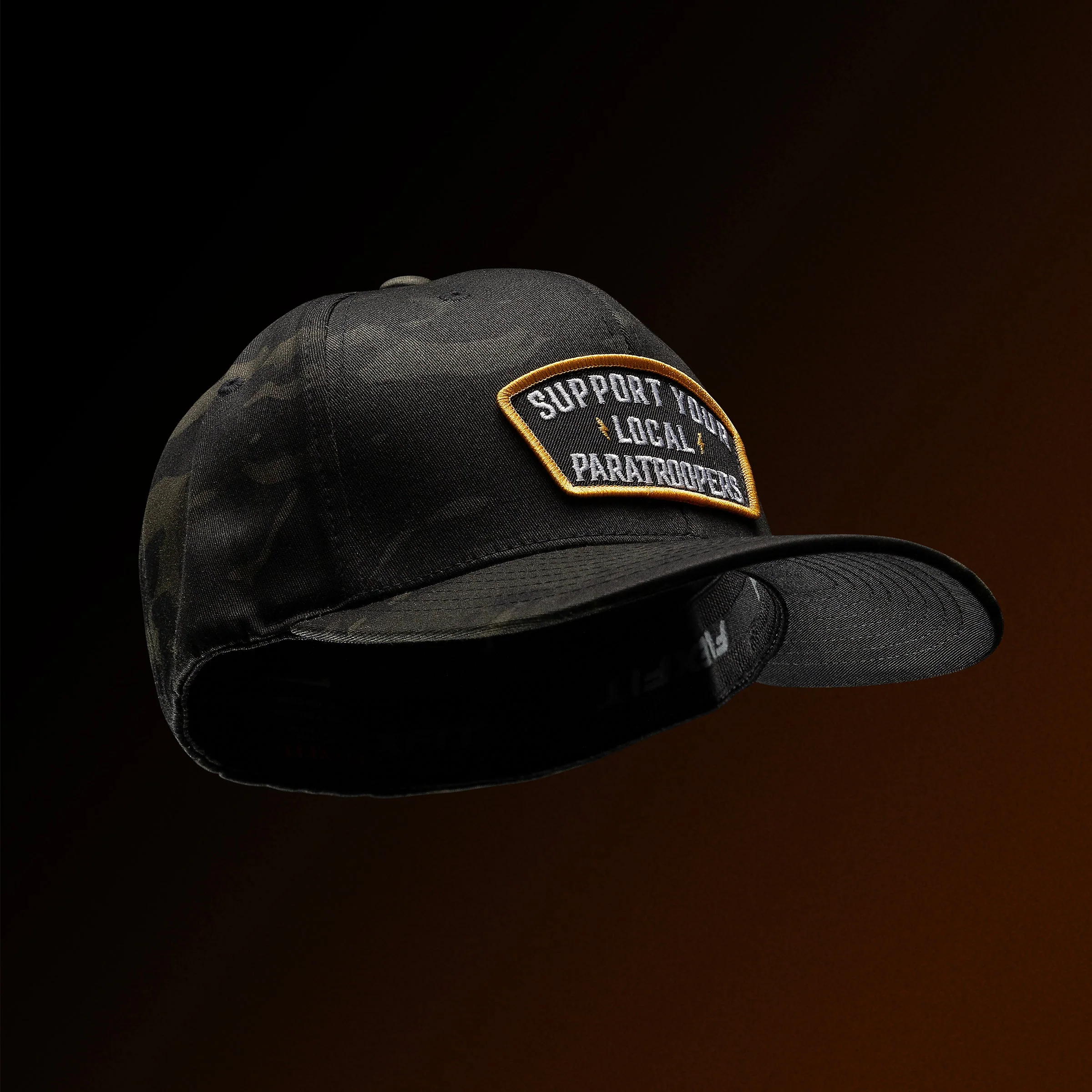 Support Your Local Paratroopers Patch Flexfit Hat - Image 2