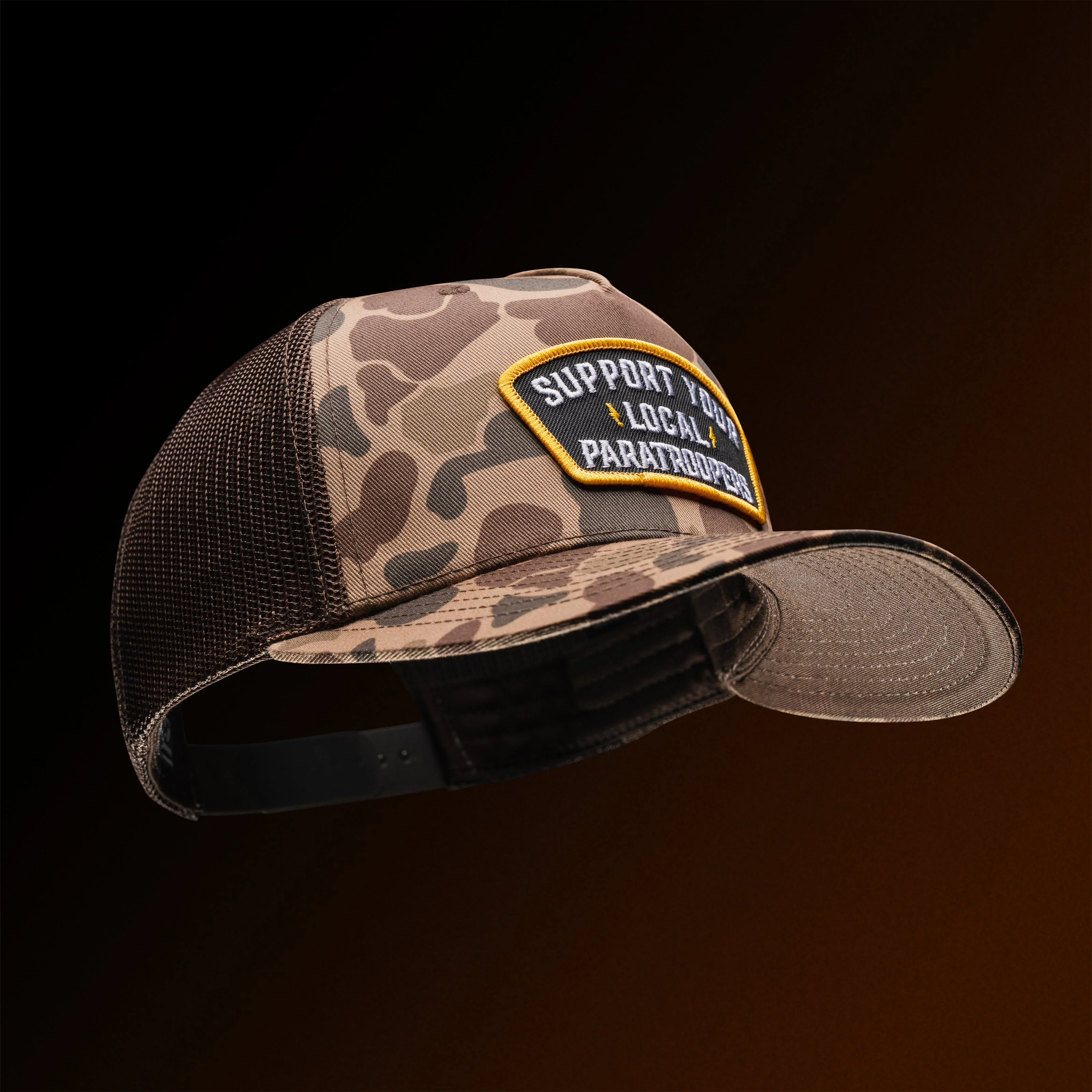 Support Your Local Paratroopers Patch Trucker Hat - Image 6