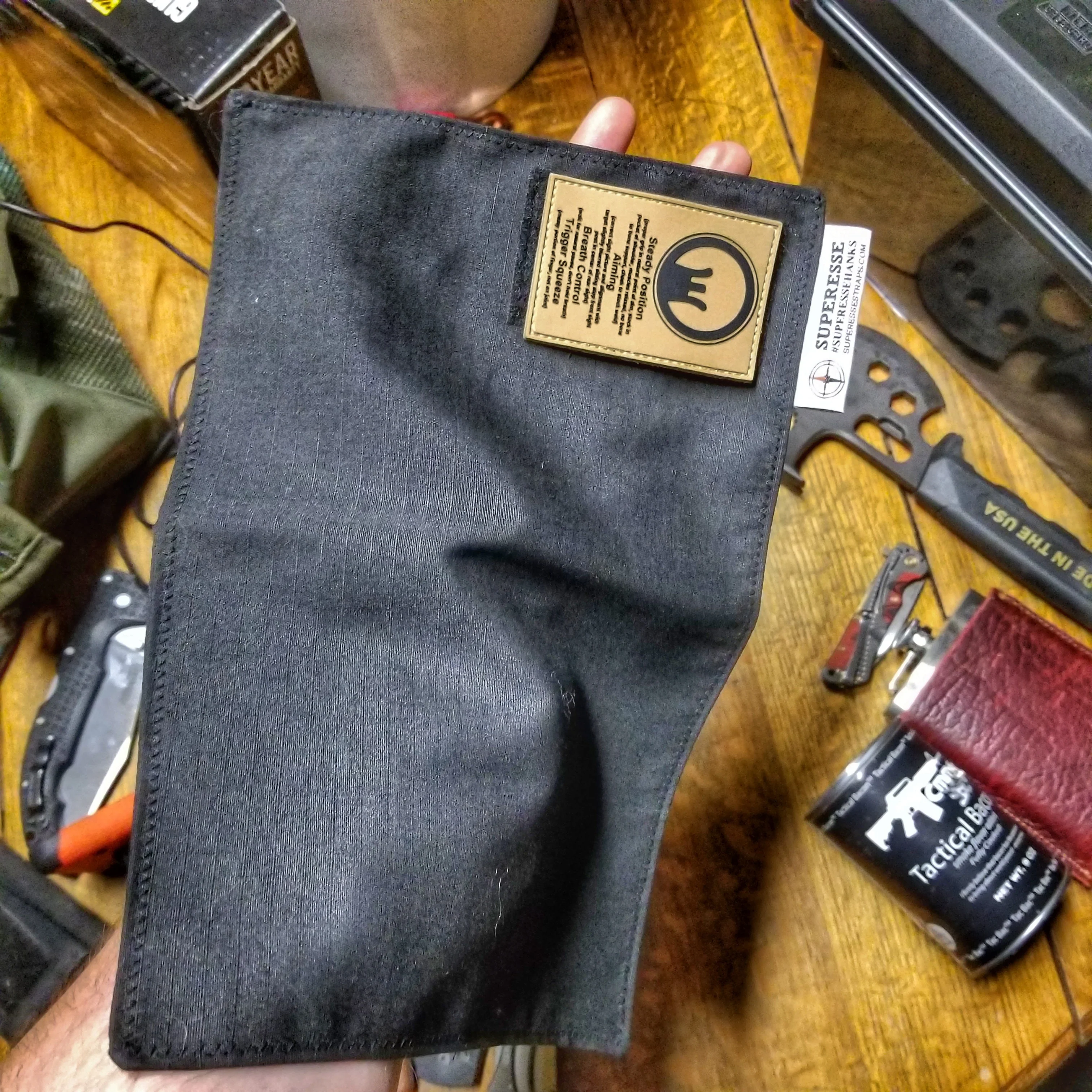 Tactical Tissue: Morale Patch compatible Ripstop stitched hank with covert storage pocket. - Image 31