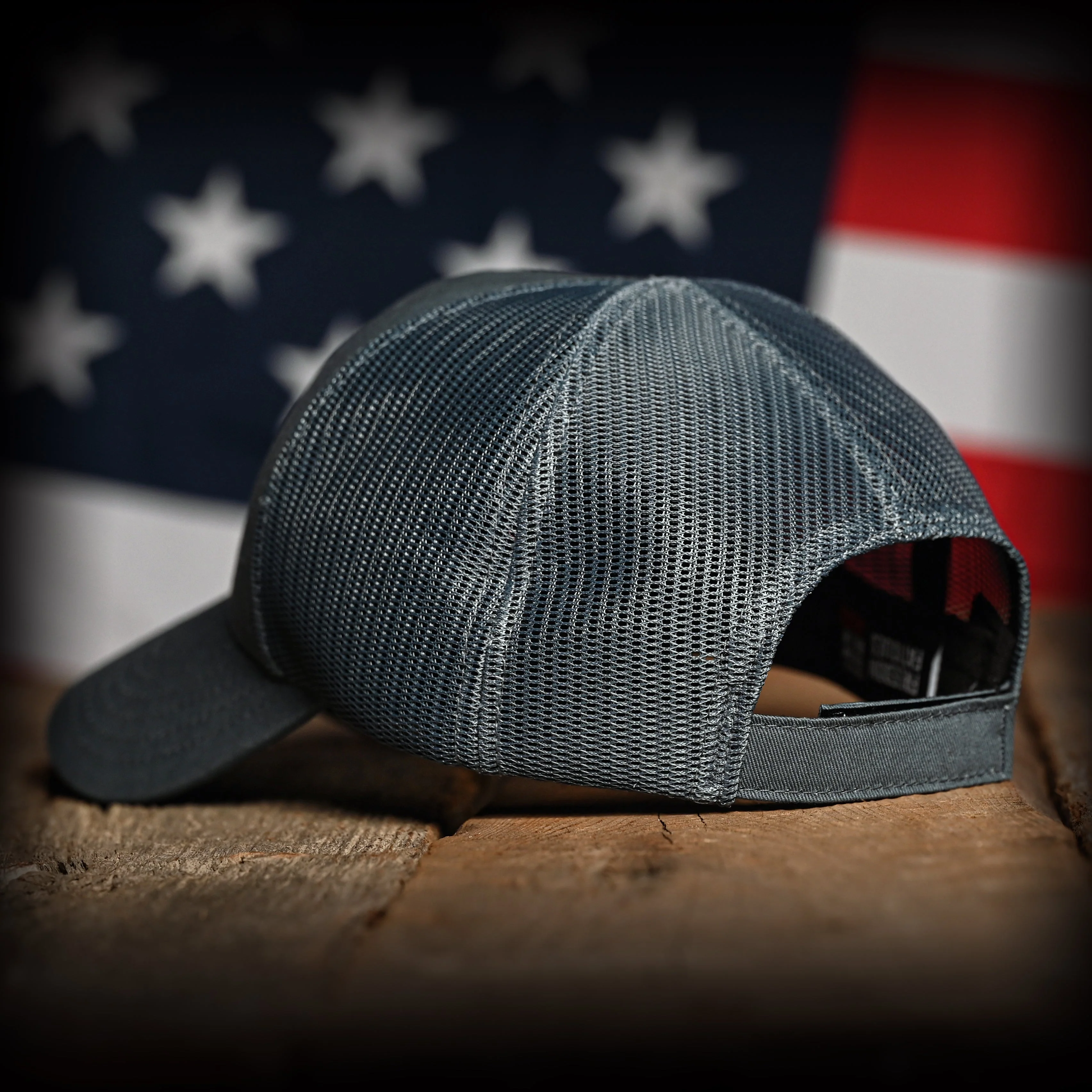 Tonal Blue-Gray American Flag Hat - Image 5