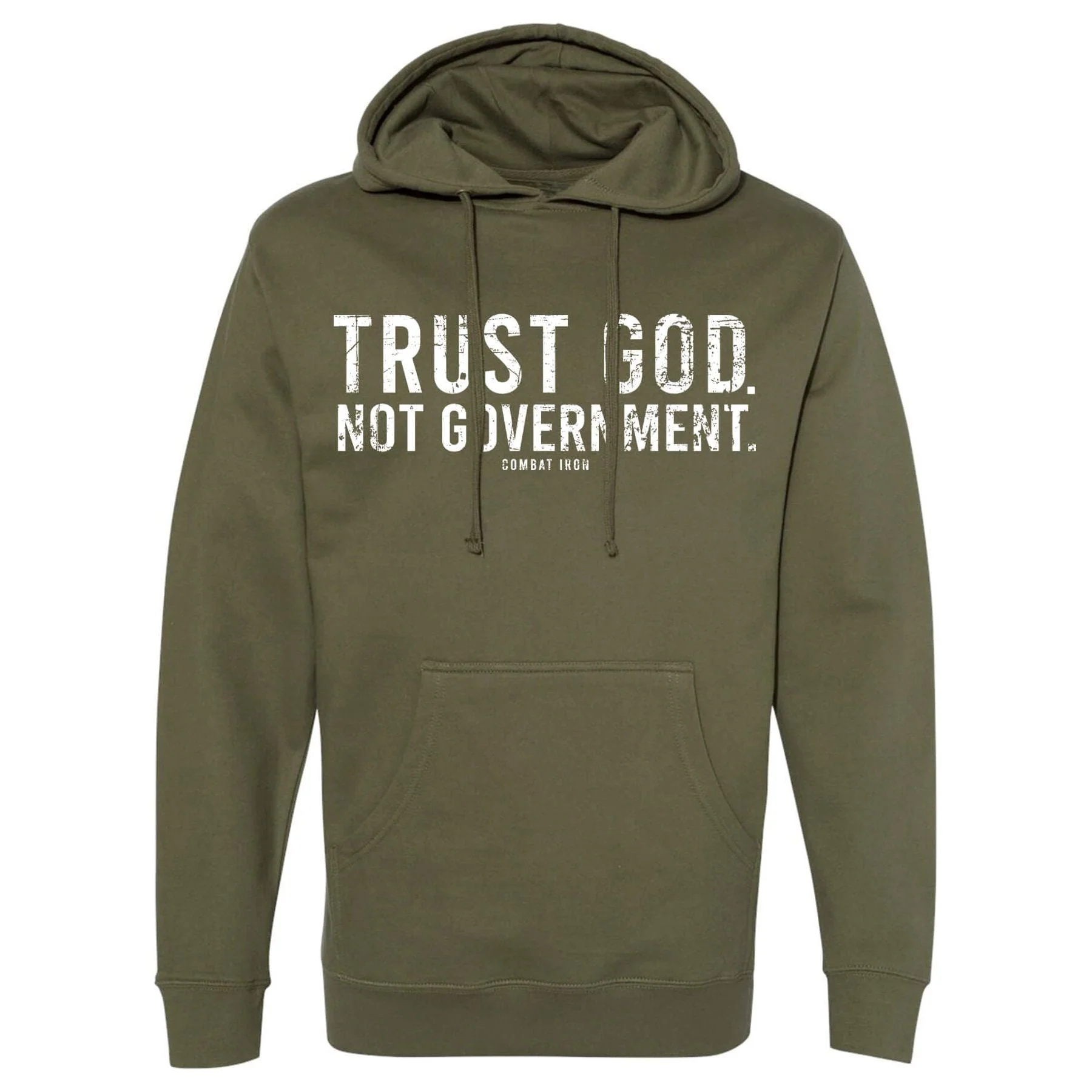 Trust God. Not Government. Men's Hoodie - Image 5