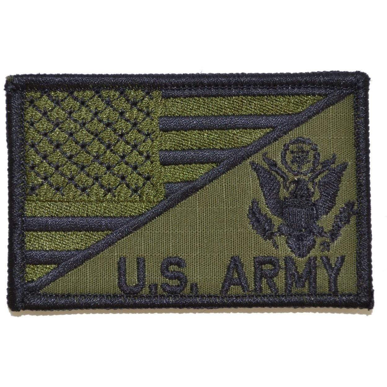US Army Crest With Text USA Flag - 2.25x3.5 Patch - Image 3
