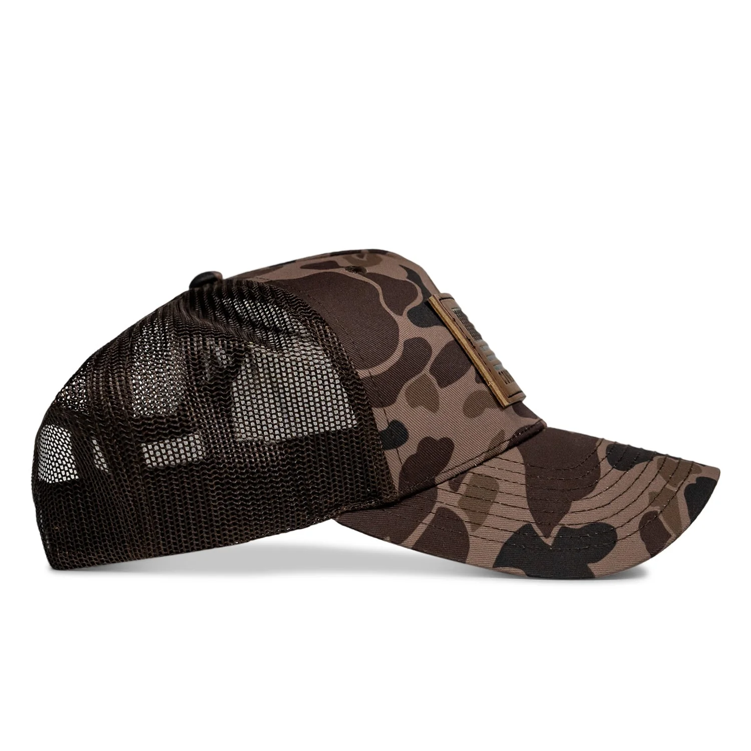 US Flag Leather Patch SnapBack Hat - Image 9