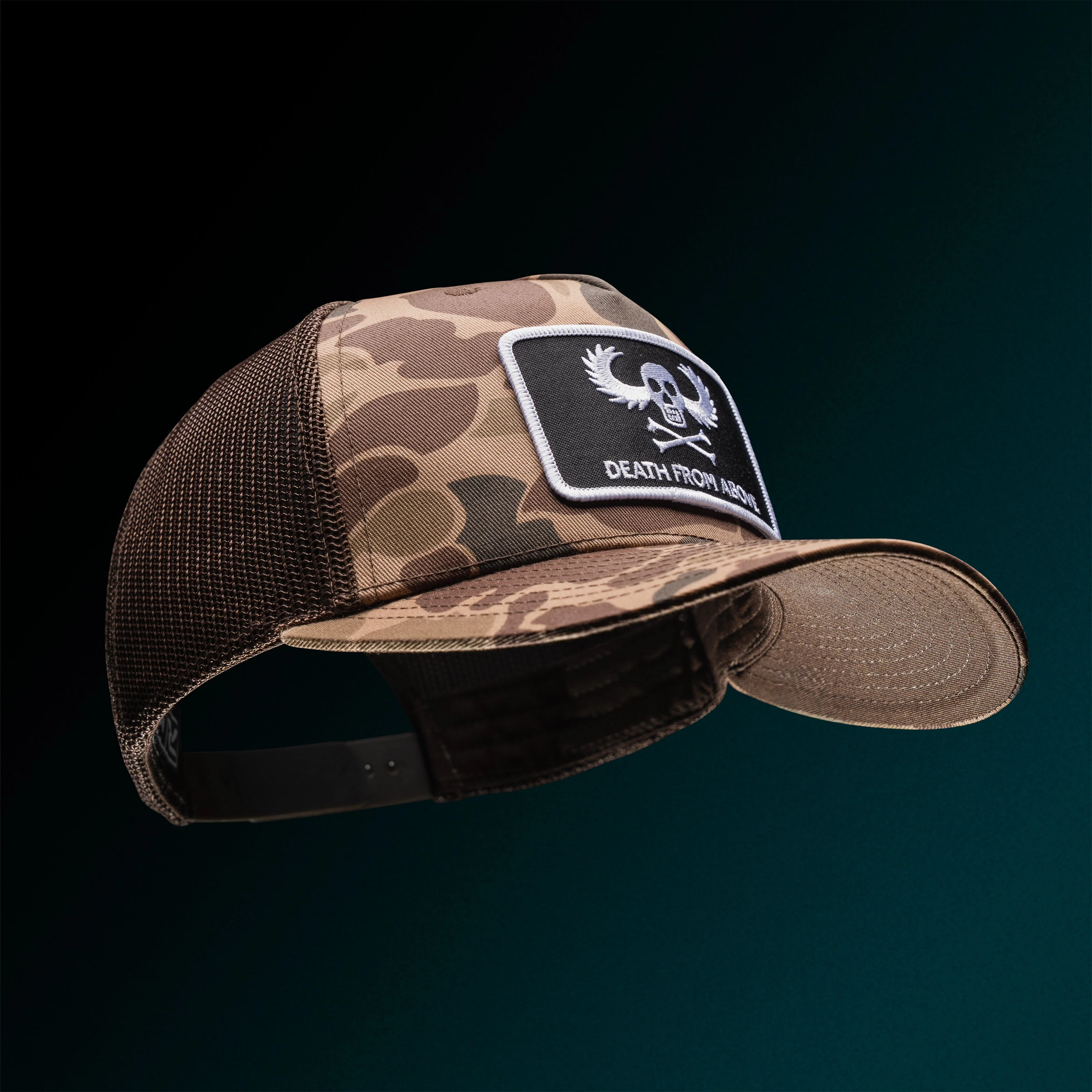 Vietnam Airborne War Wings Patch Trucker Hat - Image 7