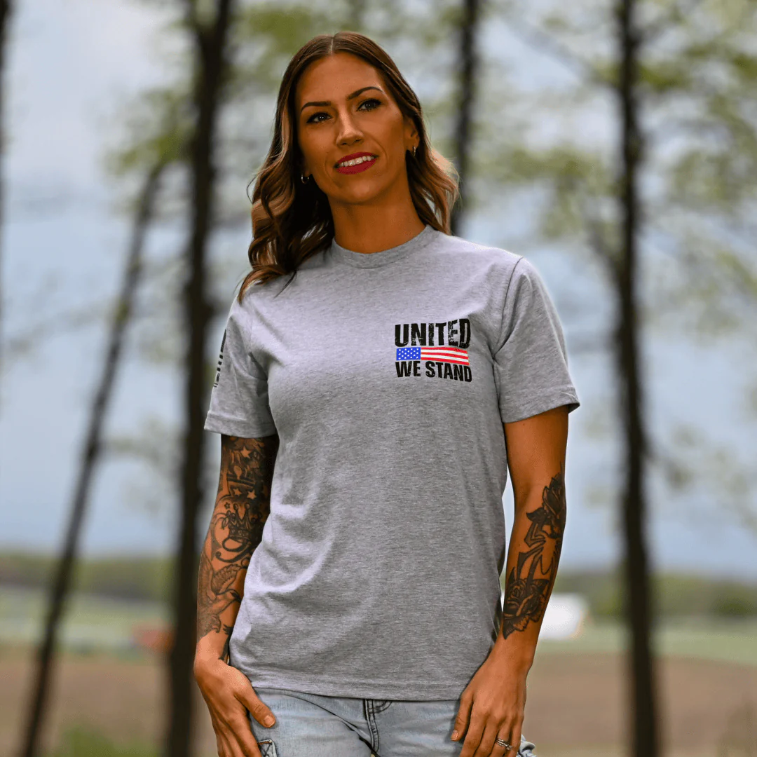 Women's United We Stand Patriotic Boyfriend Fit T-Shirt - Image 4