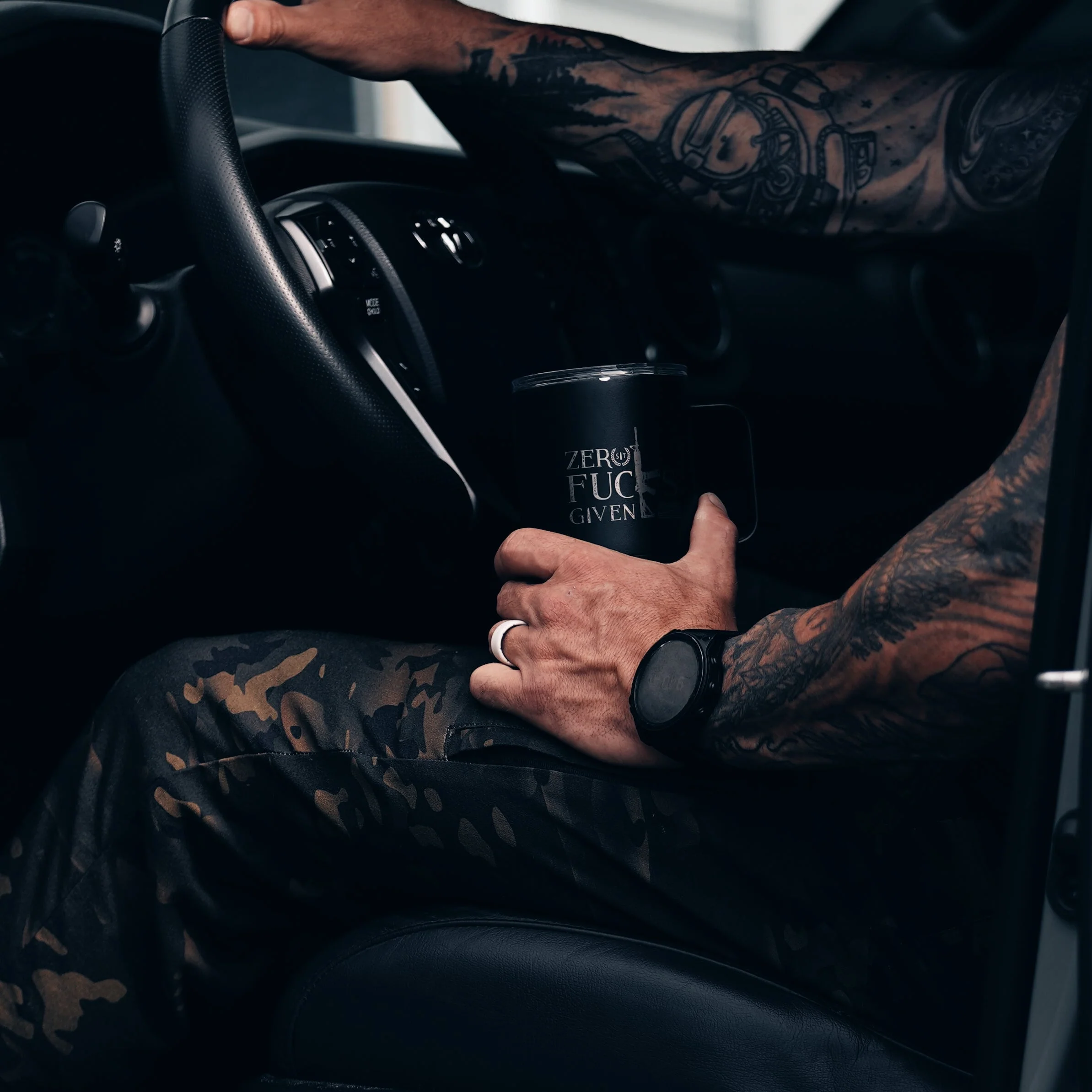 Zero Fucks 10 oz Mug Tumbler - Image 2
